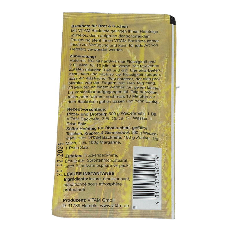 Vitam Backhefe 11 g