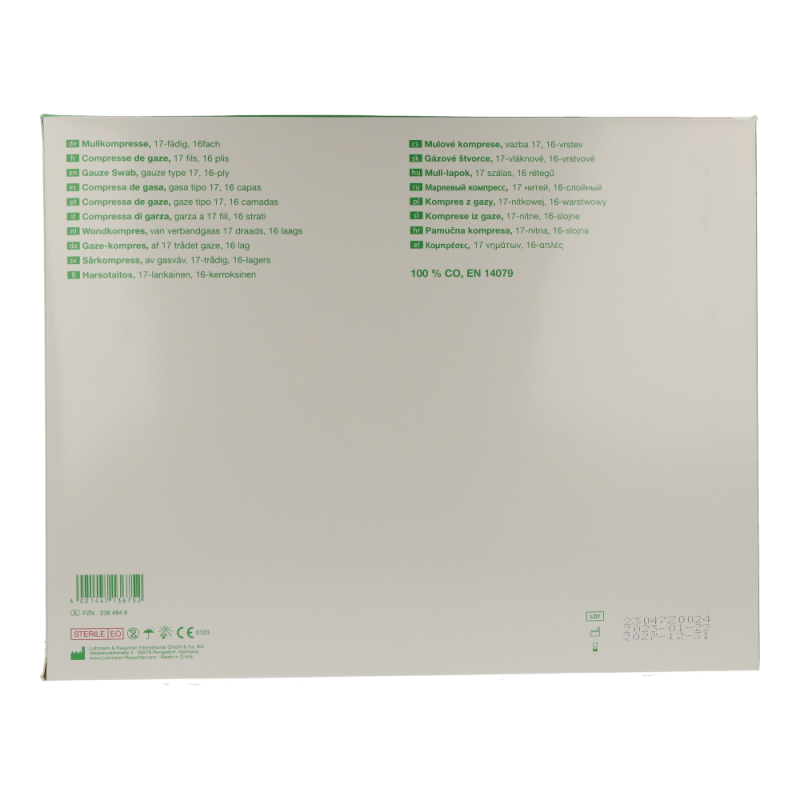 Mullkompresse Gazin steril 16-fach 18 25 x 5 125 Stk.