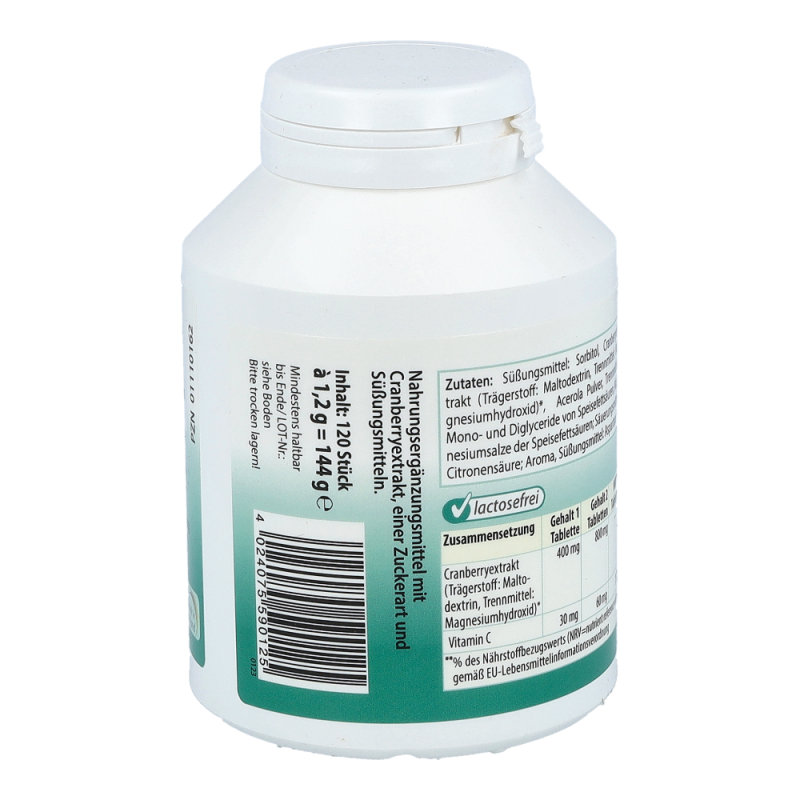 Avitale Cranberry Lutschtabletten + Vitamin C 120 Stk.