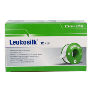 Leukosilk 9,2 m x 2,5 cm 12 Stk.