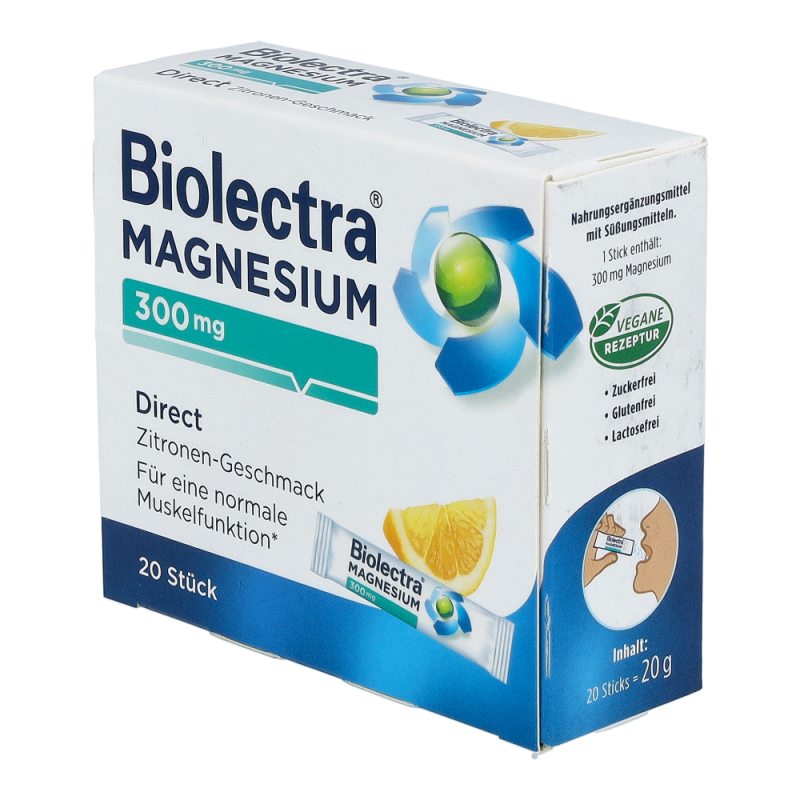 Biolectra Direct Beutel 20 Stk. Magnesium
