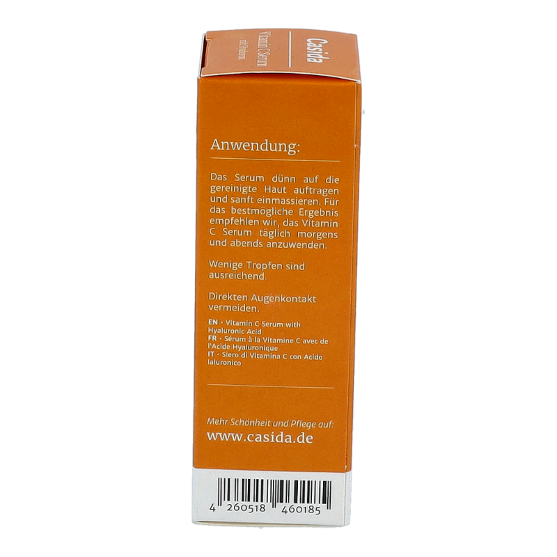 Casida VITAMIN C SERUM + Hyaluron straffende Anti – Age – Pflege – 30ml