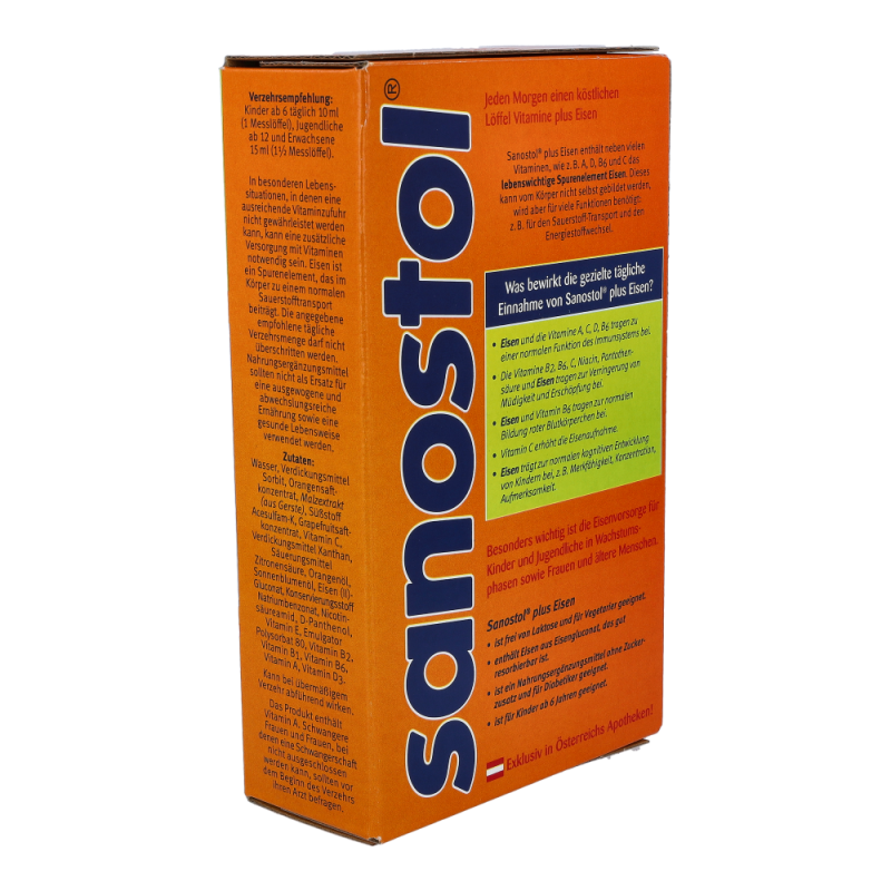 Sanostol Multi-Vitamine Saft plus Eisen