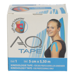 Aku-Tape Kinesiologie 1 Stk. Blau 5 x 5 cm