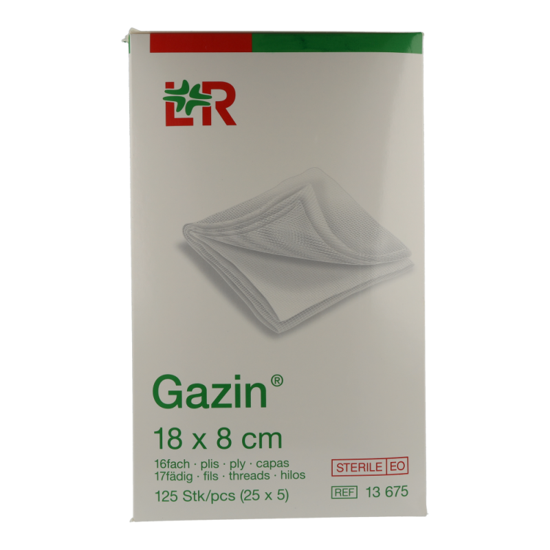 Mullkompresse Gazin steril 16-fach 18 25 x 5 125 Stk.