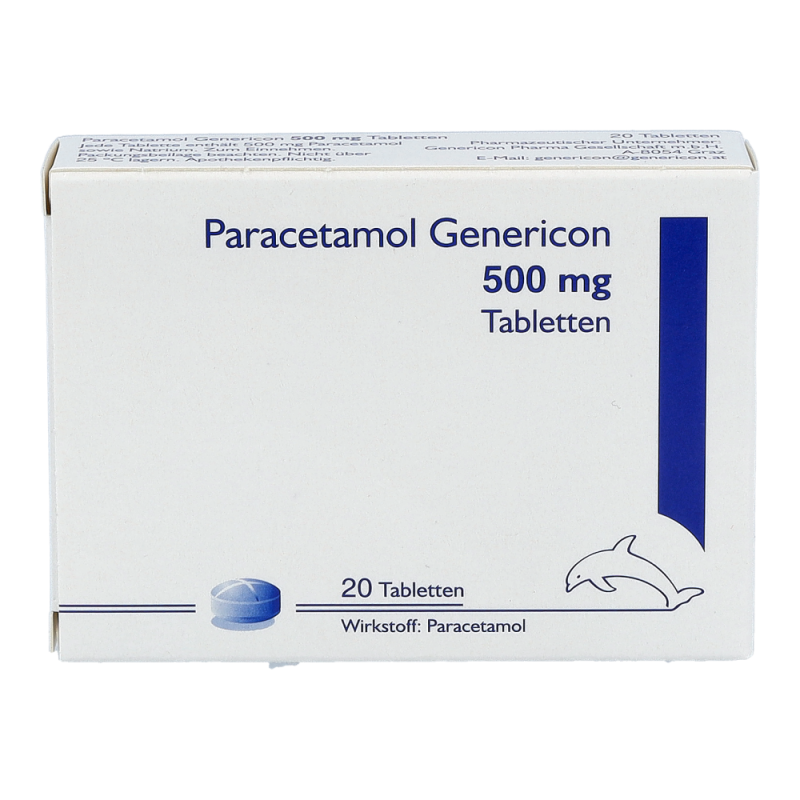 Paracetamol Genericon 500 mg Tabletten 20 Stk.
