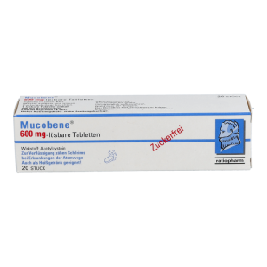Mucobene 600 mg lösbare Tabletten 20 Stk.