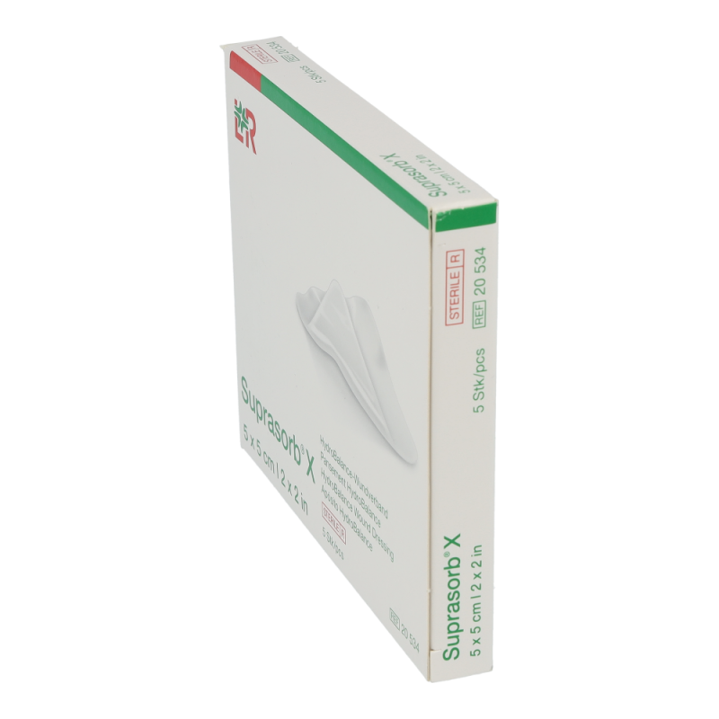 Suprasorb X Hydro Kompresse 5 Stk. 5 x 5 cm