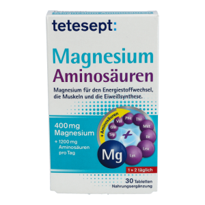 Tetesept Magnesium Aminosäuren Tabletten 30 Stk.