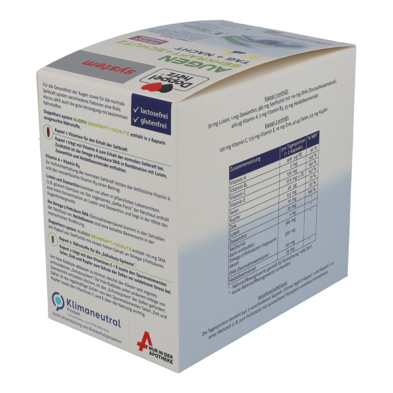Doppelherz Augen Sehkraft + Schutz 2 Kapsel-System 120 Stk.