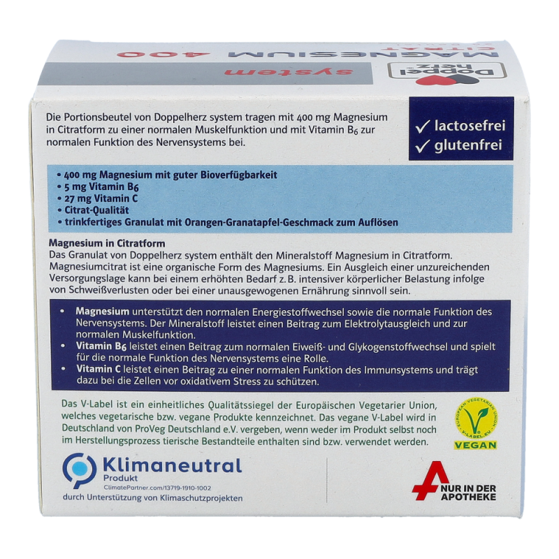 Doppelherz system Magnesium Citrat 400 20 Stk.