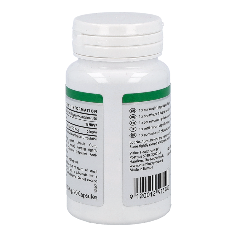 Vitality Nutritionals Vitamin D3 Vegan 90 Stk.