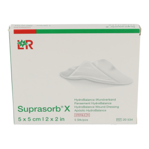 Suprasorb X Hydro Kompresse 5 Stk. 5 x 5 cm