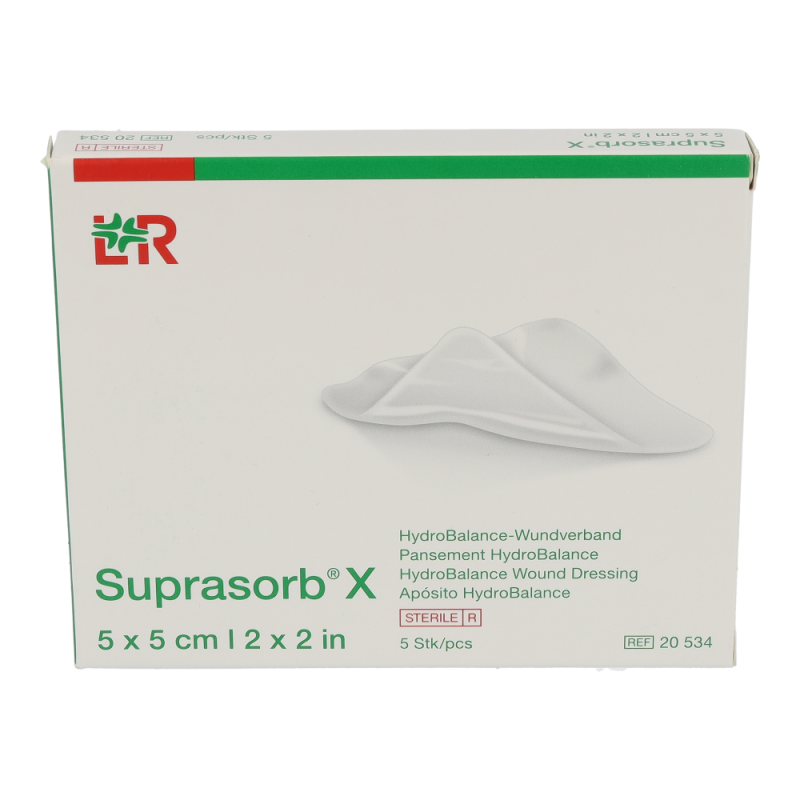 Suprasorb X Hydro Kompresse 5 Stk. 5 x 5 cm