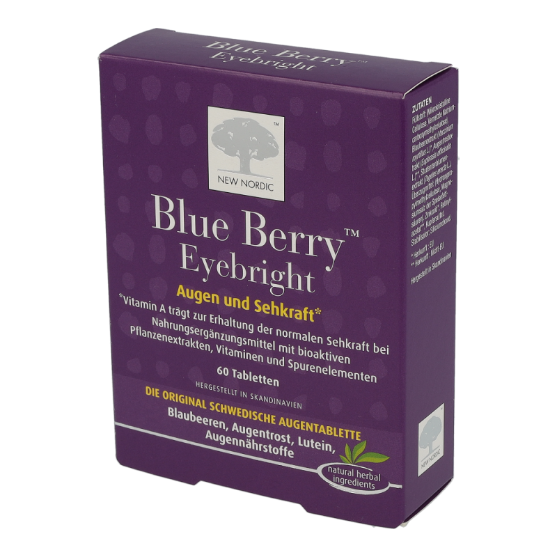 Blue Berry Eyebright Tabletten New Nordic 60 Stk.
