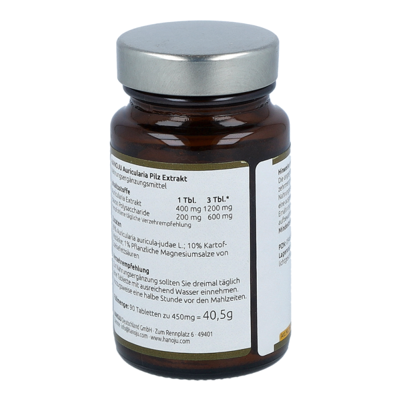 Auricularia Extrakt Tabletten 400mg 90 Stk.