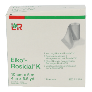 Elastische Binde Elko Rosidal  5 m x 10 cm 2 Stk.