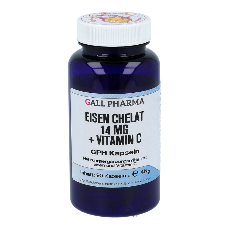 Eisen Chelat 14mg plus Vitamin C Kapseln