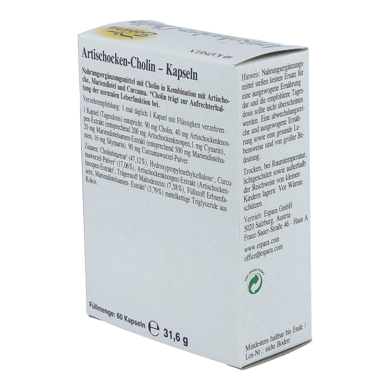 Espara Artischocken-Cholin Kapseln