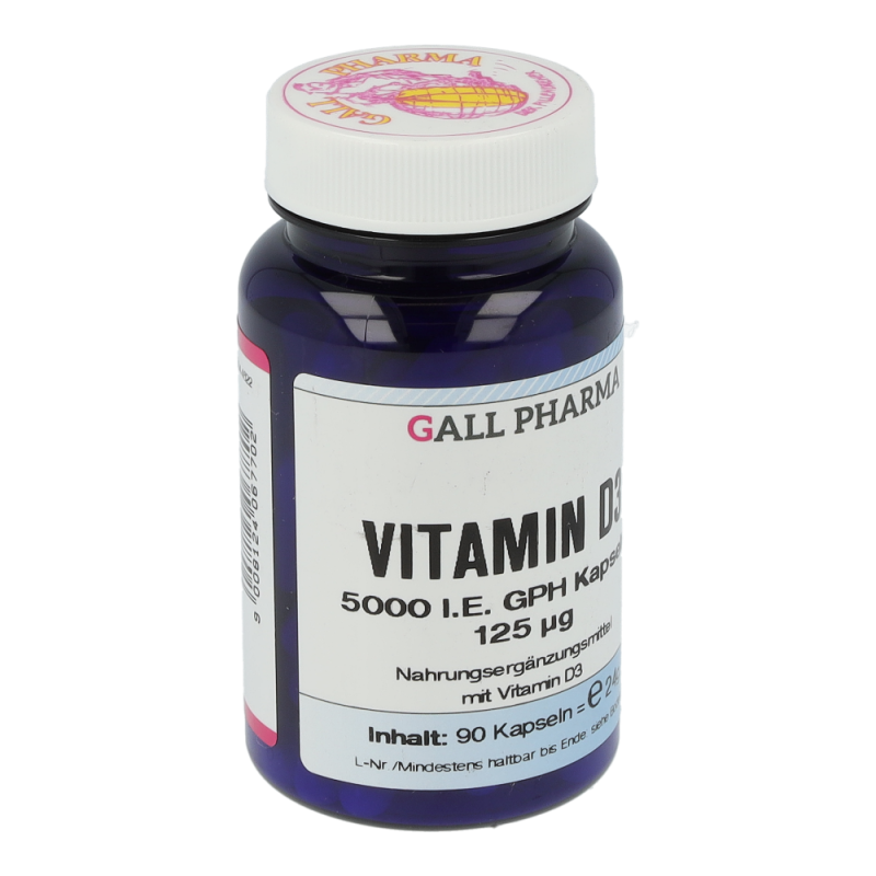 Gall Pharma Vitamin D3 5.000 I.E. Kapseln 90 Stk.