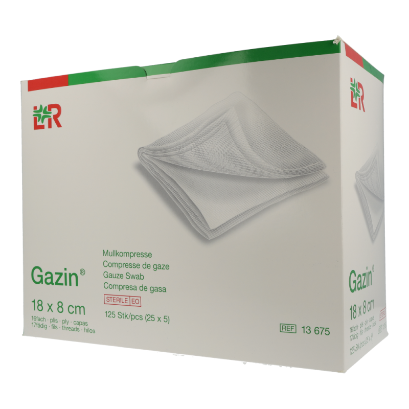 Mullkompresse Gazin steril 16-fach 18 25 x 5 125 Stk.