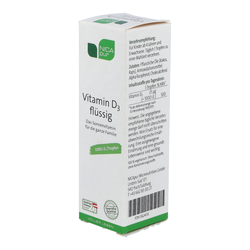 Nicapur Vitamin D3 flüssig 25 ml