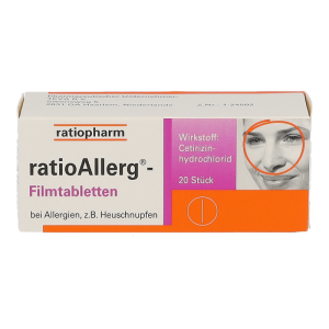 Ratiopharm RATIOALLERG Filmtabletten – Antiallergikum