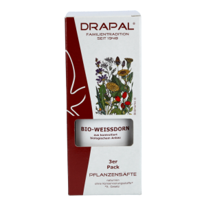 Drapal Weißdorn Saft 600 ml 3 x 200 BIO