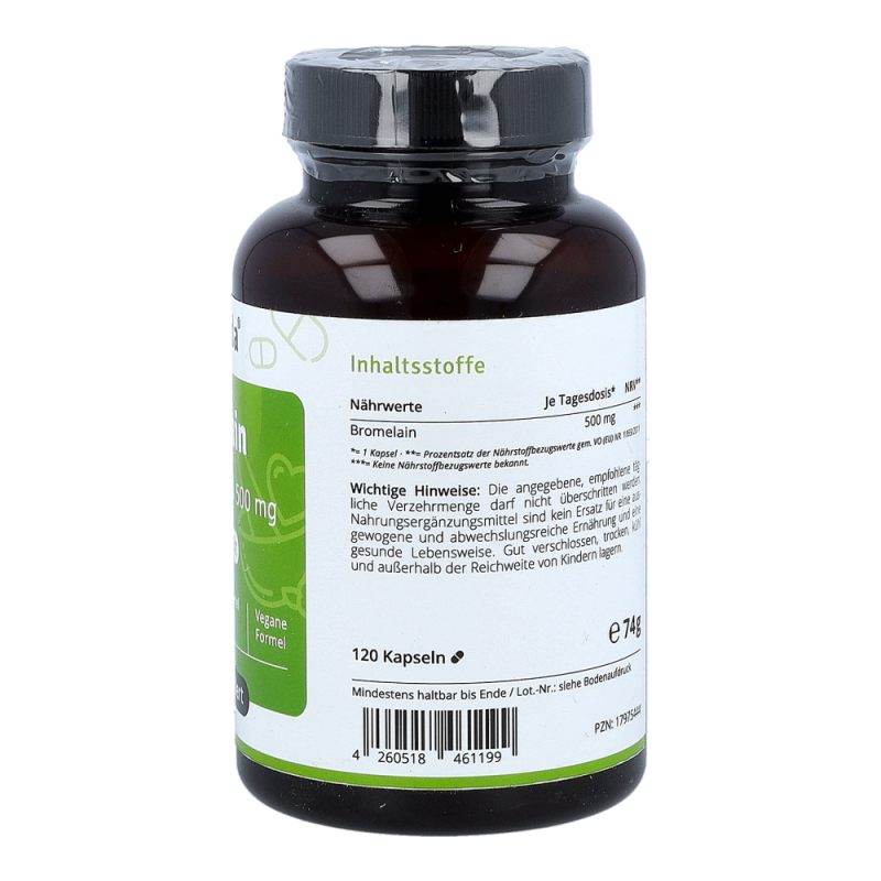 Bromelain Kapseln 500 mg hochdosiert magensaftresistent
