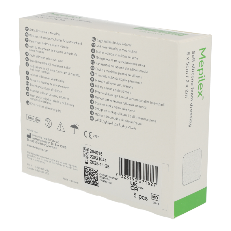 Mölnlycke Mepilex Wundverband 5 Stk. 5 x 5 cm