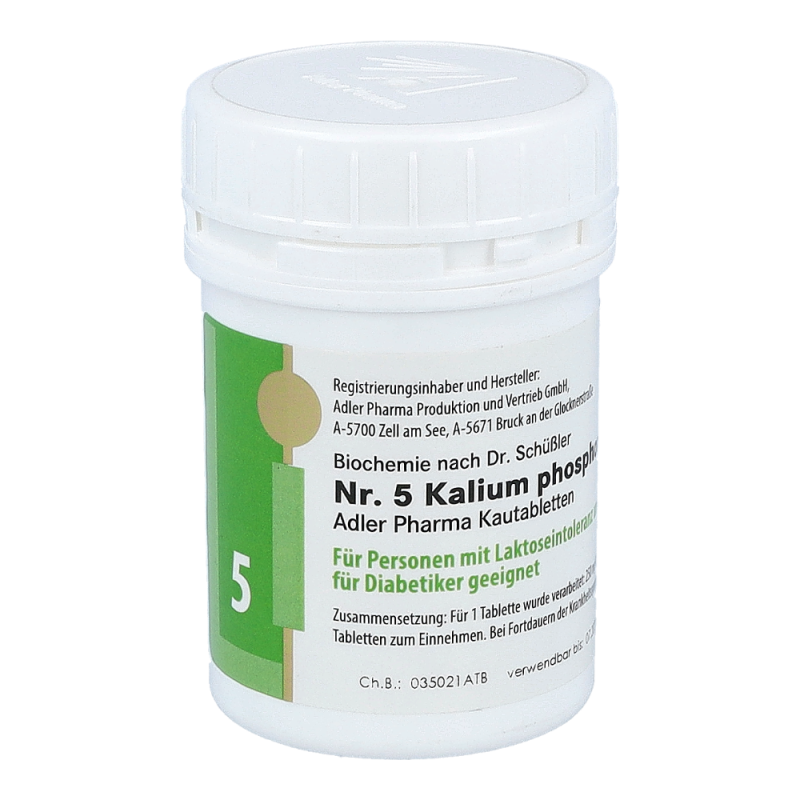 Schüßler Nr. 5 Kalium phosphoricum D6 Kautabletten 100 g