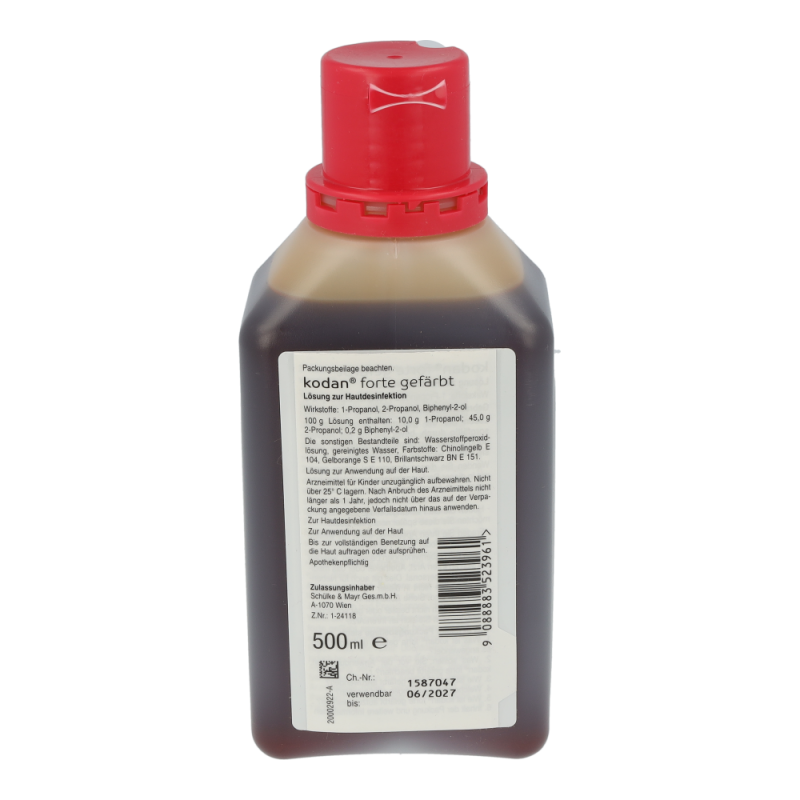Schülke & Mayr Kodan Lösung forte 500 ml Gefärbt