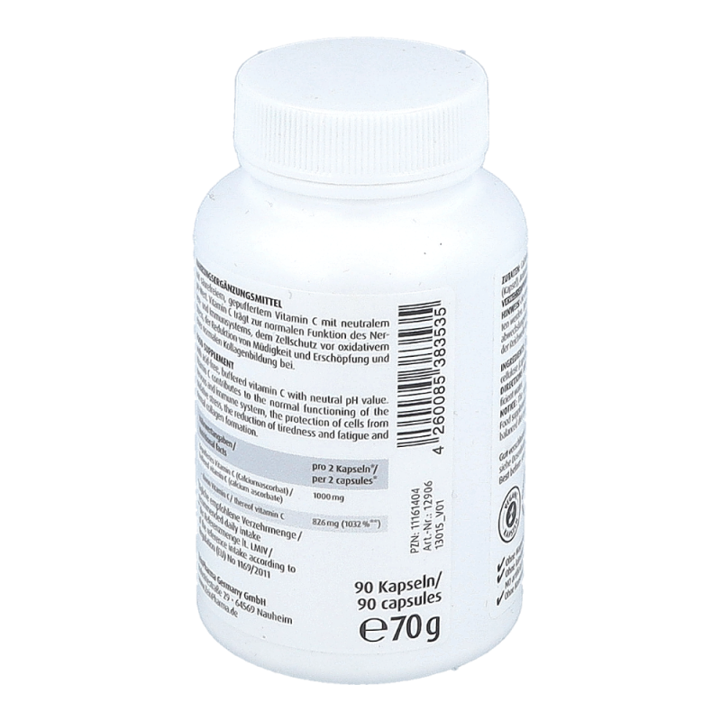 ZeinPharma Gepuffertes Vitamin C 500 mg Kapseln 90 Stk.