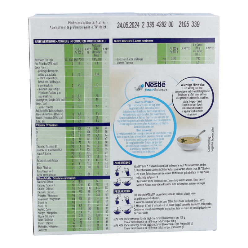 Optifast Suppe Karotte-Lauch 8 x 55 g 1 Pk.