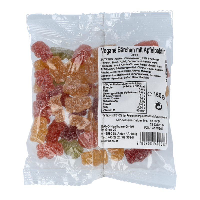 Arlberger Apotheker Fruchtsaft-Bärchen vegan