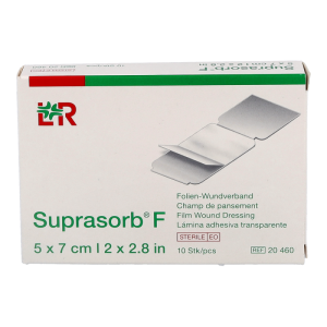Suprasorb F Folien-Wundverband 10 Stk. 5 x 7 cm