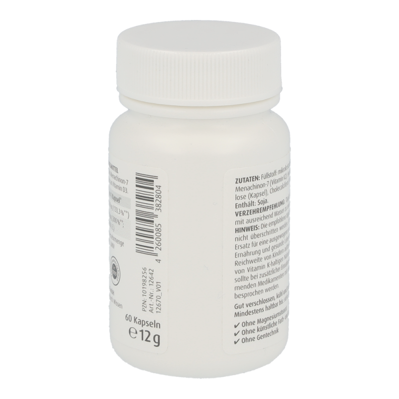 ZeinPharma VITAMIN K2 + MENACHINON – 7 100µg – 60 Stk