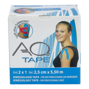 TAPE AQ KINESIO 5,5X2,5 BLAU