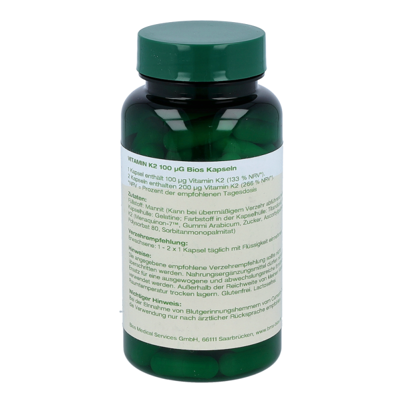 Bios Vitamin K2 100 mcg Kapseln