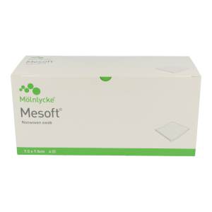 Mölnlycke Mesoft Vlieskompressen 7,5 x 7,5 cm 30×5 Stk. 150 Stk.