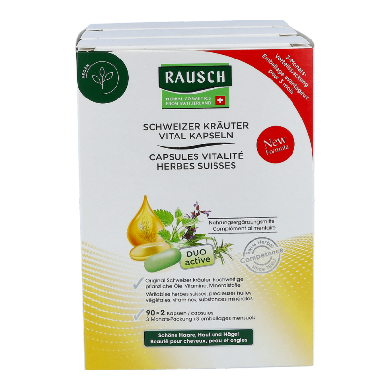 Schweizer Kräuter Vital Kapseln 3 Monatspackung 2 x 90 Stk.