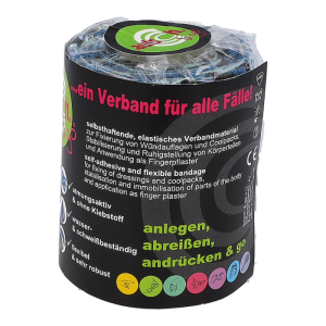 Autsch & go Elastische Bandage Camouflage-blau 75 mm 1 Stk.