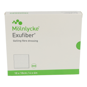 Exufiber Steril 10 Stk. 10 x 10 cm