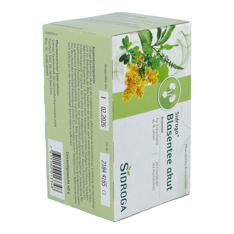 Sidroga Blasentee akut 20 Btl.