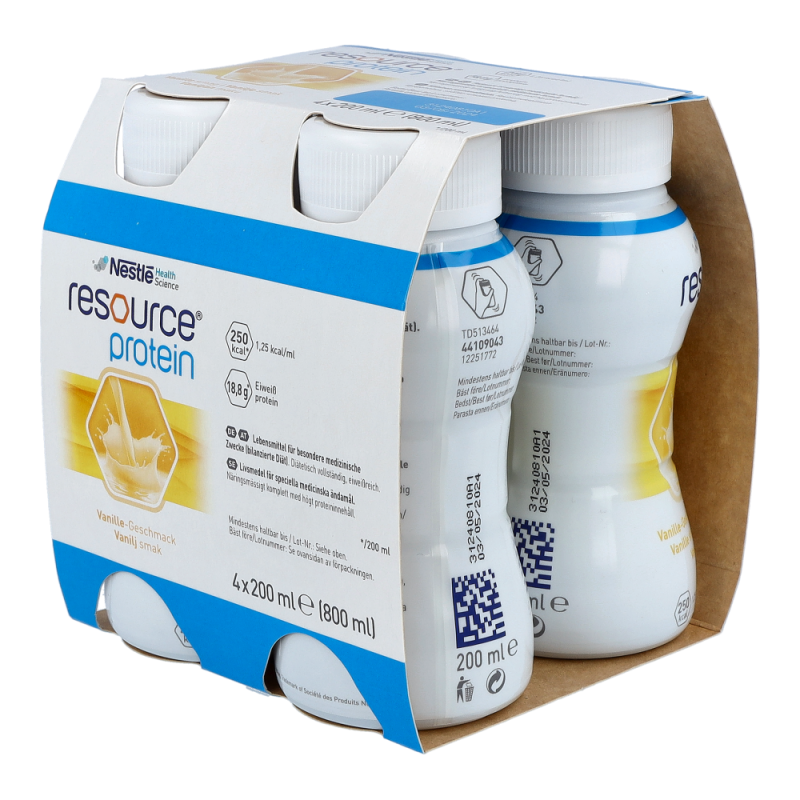 Nestlé Resource Protein 200 4 Stk. Vanille