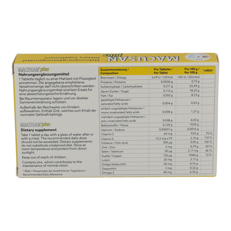Macusan Tabletten Plus 30 Stk.