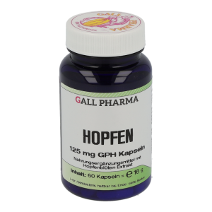 Gall Pharma HOPFEN 125mg Kapseln bei Schlaf- & Einschlafstörungen – 60 Stk