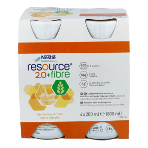 Nestlé Resource 2.0 Fibre  4 Stk. Vanille
