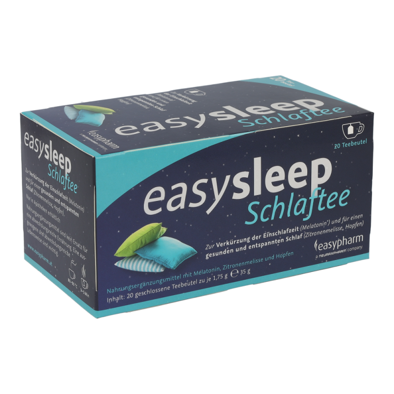 Easysleep SCHLAFTEE verkürzt durch Melatonin die Einschlafzeit – 20 Beutel