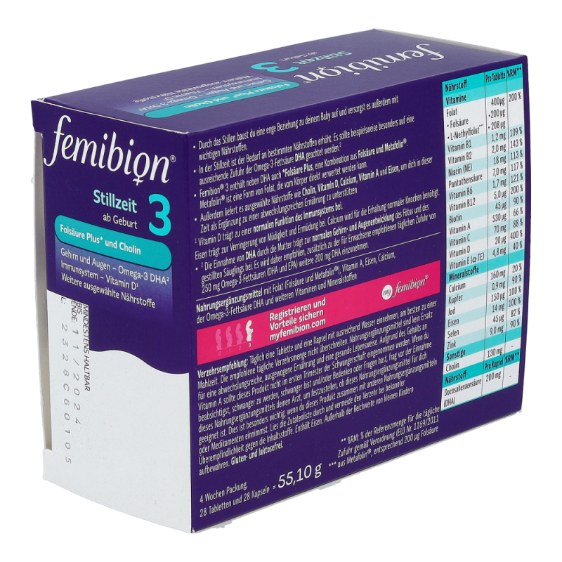Femibion 3 Stillzeit Tabletten + Kapseln 56 Stk.